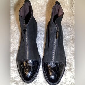 Gb bravo Black Suede Ankle Boots size 8